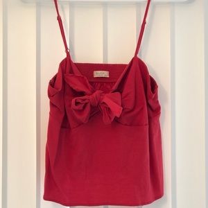 Brandy Melville Cherry bow tie spaghetti strap